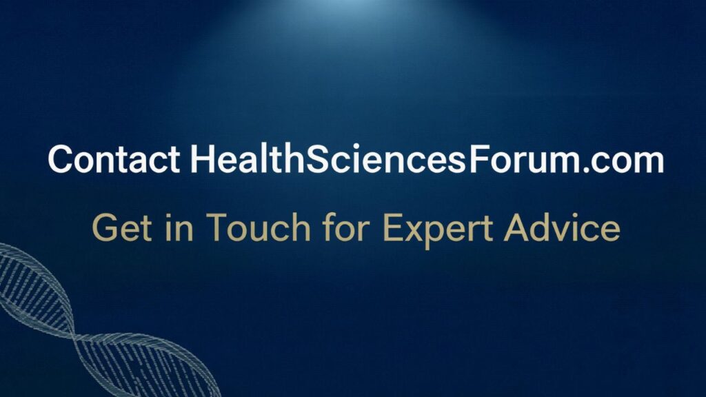 Contact HealthSciencesForum.com | Get in Touch for Expert Advice