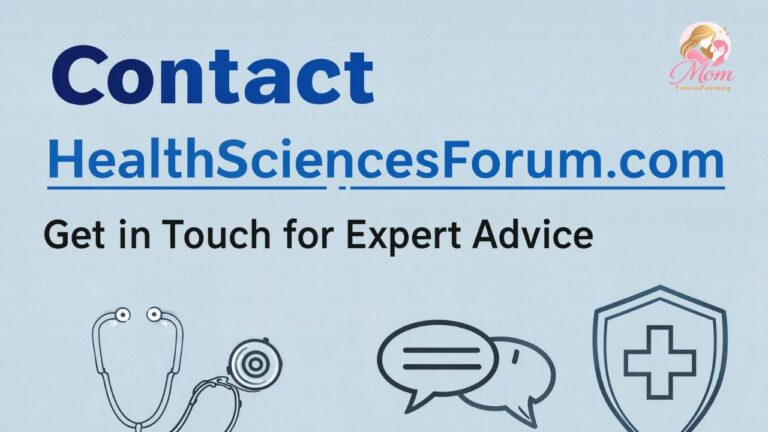 Contact HealthSciencesForum.com | Get in Touch for Expert Advice